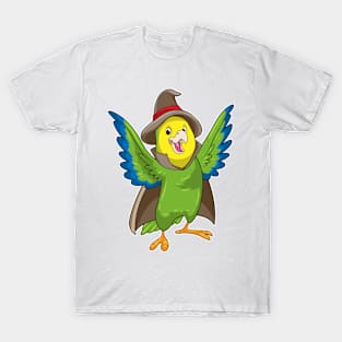 Parrot as Wizard with Hat T-Shirt